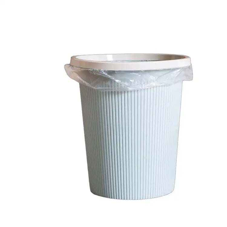 Factory Direct Sale High Face Value Waste Bin Round Strip Trash Can With Pressure Ring For Household And Office
