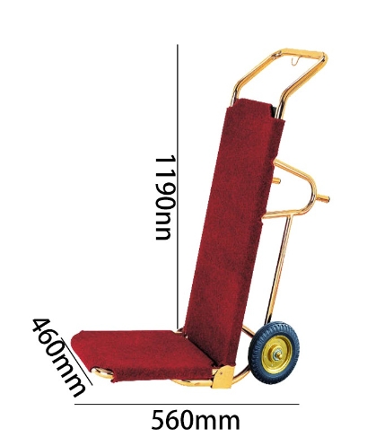 Lobby luggage car Hotel luggage hand-pull service car Welcome multi-functional transport car