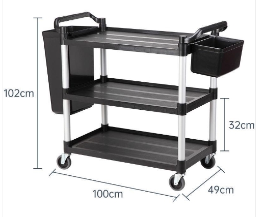 Hotel cart mobile collection tools service vehicle plastic