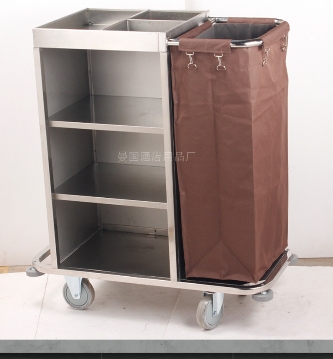 Hotel room service car stainless steel trolley